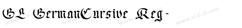 GL GermanCursive Reg字体转换